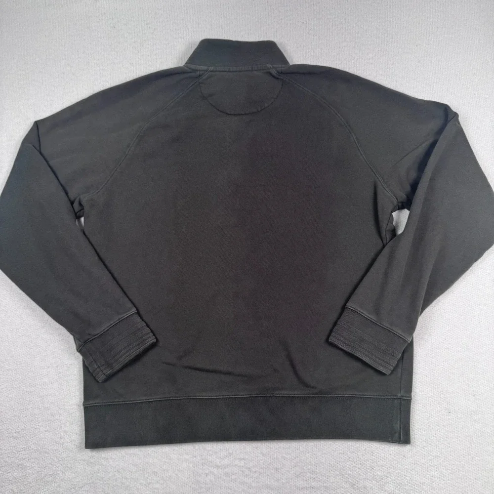 Brooks Brothers Red Fleece‎ Pullover 1/4 Zip Mens Large Green/Gray Logo